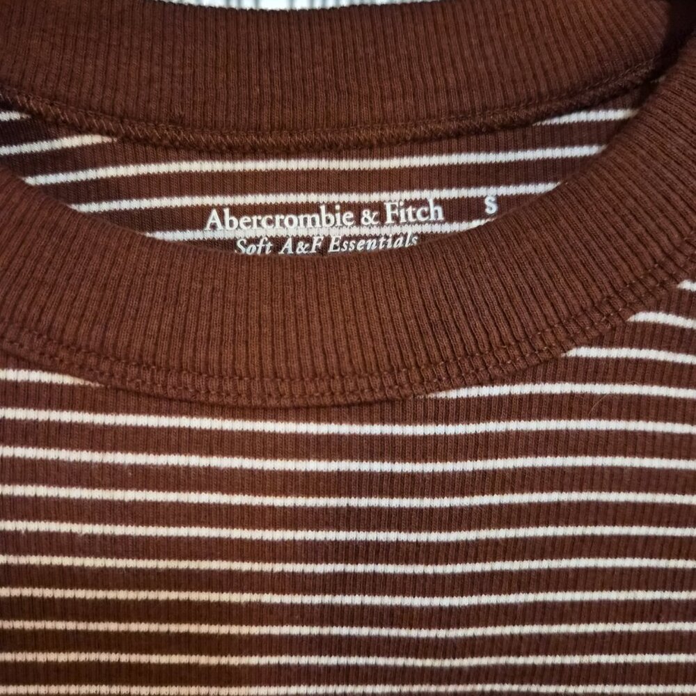 NWOT Abercrombie & Fitch Striped Long Sleeve Top - Picture 2 of 8